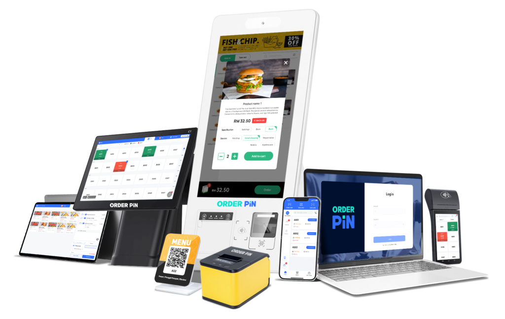 OrderPin Cloud POS Software and Hardware Family