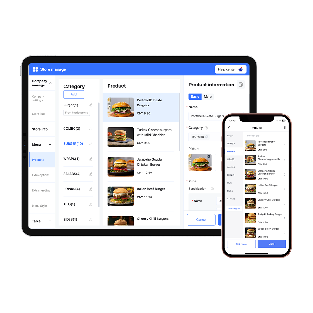 Products – POS - OrderPin